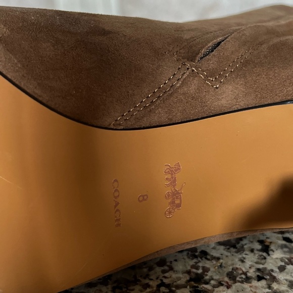 Coach Remi Peep Toes Booties | Color black & Silver | Size 8 |New - Picture 2 of 3